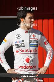 Sergio Perez (MEX) McLaren. 20.02.2013. Formula One Testing, Day Two, Barcelona, Spain.