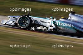 Lewis Hamilton (GBR) Mercedes AMG F1 W04. 20.02.2013. Formula One Testing, Day Two, Barcelona, Spain.