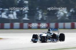 Lewis Hamilton (GBR) Mercedes AMG F1 W04. 20.02.2013. Formula One Testing, Day Two, Barcelona, Spain.