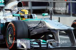 Lewis Hamilton (GBR) Mercedes AMG F1 W04. 20.02.2013. Formula One Testing, Day Two, Barcelona, Spain.