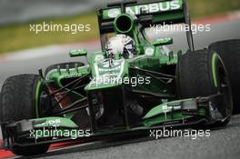 Giedo van der Garde (NLD) Caterham CT03. 01.03.2013. Formula One Testing, Day Two, Barcelona, Spain.