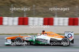 Adrian Sutil (GER) Sahara Force India VJM06. 01.03.2013. Formula One Testing, Day Two, Barcelona, Spain.