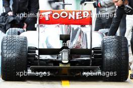 McLaren MP4-28 rear wing and rear diffuser. 01.03.2013. Formula One Testing, Day Two, Barcelona, Spain.