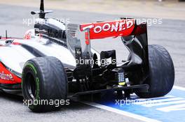 McLaren MP4-28 rear wing and rear diffuser. 01.03.2013. Formula One Testing, Day Two, Barcelona, Spain.