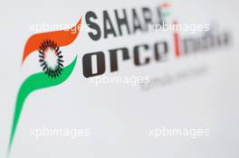 Sahara Force India F1 Team logo. 01.03.2013. Formula One Testing, Day Two, Barcelona, Spain.