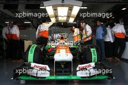 Adrian Sutil (GER) Sahara Force India VJM06. 01.03.2013. Formula One Testing, Day Two, Barcelona, Spain.