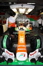 Adrian Sutil (GER) Sahara Force India VJM06. 01.03.2013. Formula One Testing, Day Two, Barcelona, Spain.