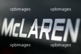 McLaren logo. 01.03.2013. Formula One Testing, Day Two, Barcelona, Spain.