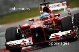 Fernando Alonso (ESP) Ferrari F138. 01.03.2013. Formula One Testing, Day Two, Barcelona, Spain.