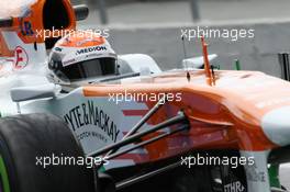 Adrian Sutil (GER) Sahara Force India VJM06. 01.03.2013. Formula One Testing, Day Two, Barcelona, Spain.