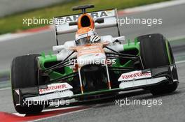 Adrian Sutil (GER) Sahara Force India VJM06. 01.03.2013. Formula One Testing, Day Two, Barcelona, Spain.