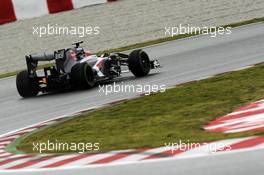 Nico Hulkenberg (GER) Sauber C32. 01.03.2013. Formula One Testing, Day Two, Barcelona, Spain.