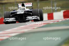 Pastor Maldonado (VEN) Williams FW35. 01.03.2013. Formula One Testing, Day Two, Barcelona, Spain.