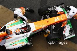 Adrian Sutil (GER) Sahara Force India VJM06. 01.03.2013. Formula One Testing, Day Two, Barcelona, Spain.