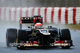 Romain Grosjean (FRA) Lotus F1 E21. 01.03.2013. Formula One Testing, Day Two, Barcelona, Spain.