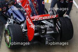 Scuderia Toro Rosso STR8 rear wing. 01.03.2013. Formula One Testing, Day Two, Barcelona, Spain.