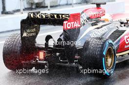 Lotus F1 E21 rear wing and rear diffuser. 01.03.2013. Formula One Testing, Day Two, Barcelona, Spain.