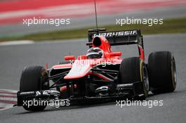 Max Chilton (GBR) Marussia F1 Team MR02. 01.03.2013. Formula One Testing, Day Two, Barcelona, Spain.