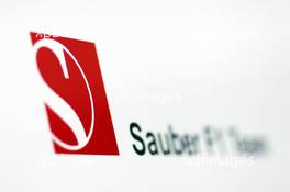 Sauber logo. 01.03.2013. Formula One Testing, Day Two, Barcelona, Spain.