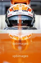 Adrian Sutil (GER) Sahara Force India VJM06. 01.03.2013. Formula One Testing, Day Two, Barcelona, Spain.