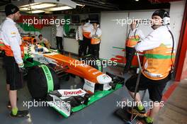 Adrian Sutil (GER) Sahara Force India VJM06. 01.03.2013. Formula One Testing, Day Two, Barcelona, Spain.