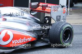 McLaren MP4-28 rear wing and rear suspension. 01.03.2013. Formula One Testing, Day Two, Barcelona, Spain.