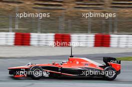 Max Chilton (GBR) Marussia F1 Team MR02. 01.03.2013. Formula One Testing, Day Two, Barcelona, Spain.