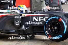 Esteban Gutierrez (MEX) Sauber C32. 02.03.2013. Formula One Testing, Day Three, Barcelona, Spain.