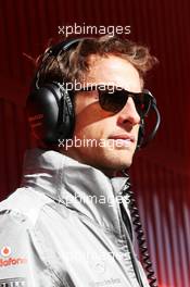 Jenson Button (GBR) McLaren. 02.03.2013. Formula One Testing, Day Three, Barcelona, Spain.