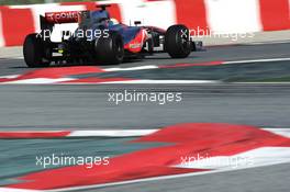 Sergio Perez (MEX) McLaren MP4-28. 02.03.2013. Formula One Testing, Day Three, Barcelona, Spain.