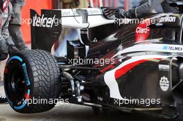 Sauber C32 rear suspension. 02.03.2013. Formula One Testing, Day Three, Barcelona, Spain.