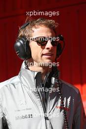 Jenson Button (GBR) McLaren. 02.03.2013. Formula One Testing, Day Three, Barcelona, Spain.