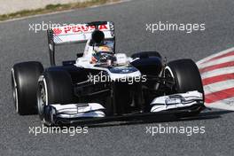 Pastor Maldonado (VEN) Williams FW35. 02.03.2013. Formula One Testing, Day Three, Barcelona, Spain.