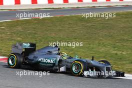 Lewis Hamilton (GBR) Mercedes AMG F1 W04. 02.03.2013. Formula One Testing, Day Three, Barcelona, Spain.