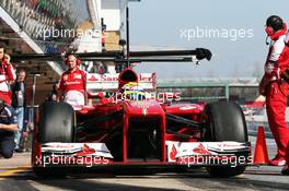 Felipe Massa (BRA) Ferrari F138. 02.03.2013. Formula One Testing, Day Three, Barcelona, Spain.