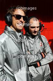 Jenson Button (GBR) McLaren. 02.03.2013. Formula One Testing, Day Three, Barcelona, Spain.