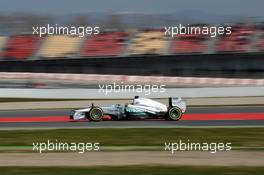 Lewis Hamilton (GBR) Mercedes AMG F1 W04. 02.03.2013. Formula One Testing, Day Three, Barcelona, Spain.
