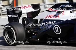 Williams FW35 rear suspension and rear wing. 02.03.2013. Formula One Testing, Day Three, Barcelona, Spain.