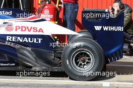Williams FW35 rear wing and exhaust. 02.03.2013. Formula One Testing, Day Three, Barcelona, Spain.