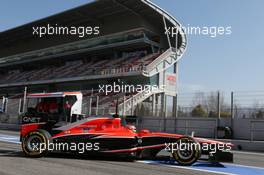 Jules Bianchi (FRA) Marussia F1 Team MR02. 02.03.2013. Formula One Testing, Day Three, Barcelona, Spain.