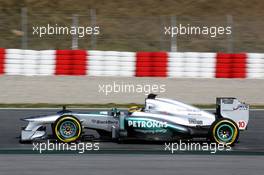 Lewis Hamilton (GBR) Mercedes AMG F1 W04. 02.03.2013. Formula One Testing, Day Three, Barcelona, Spain.