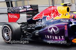 Mark Webber (AUS) Red Bull Racing RB9 rear suspension and rear wing. 02.03.2013. Formula One Testing, Day Three, Barcelona, Spain.