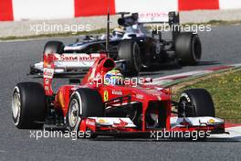 Felipe Massa (BRA) Ferrari F138. 02.03.2013. Formula One Testing, Day Three, Barcelona, Spain.