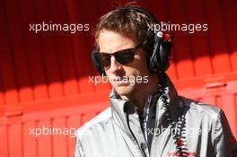 Jenson Button (GBR) McLaren. 02.03.2013. Formula One Testing, Day Three, Barcelona, Spain.