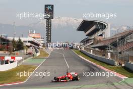 Fernando Alonso (ESP) Ferrari F138. 03.03.2013. Formula One Testing, Day Four, Barcelona, Spain.