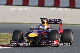 Sebastian Vettel (GER) Red Bull Racing RB9. 03.03.2013. Formula One Testing, Day Four, Barcelona, Spain.