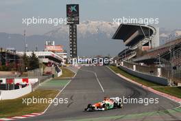 Paul di Resta (GBR) Sahara Force India VJM06. 03.03.2013. Formula One Testing, Day Four, Barcelona, Spain.