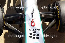 Mercedes AMG F1 W04 front suspension. 03.03.2013. Formula One Testing, Day Four, Barcelona, Spain.