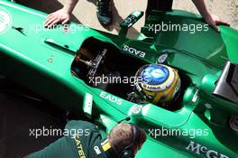 Charles Pic (FRA) Caterham CT03. 03.03.2013. Formula One Testing, Day Four, Barcelona, Spain.