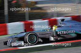 Nico Rosberg (GER) Mercedes AMG F1 W04. 03.03.2013. Formula One Testing, Day Four, Barcelona, Spain.